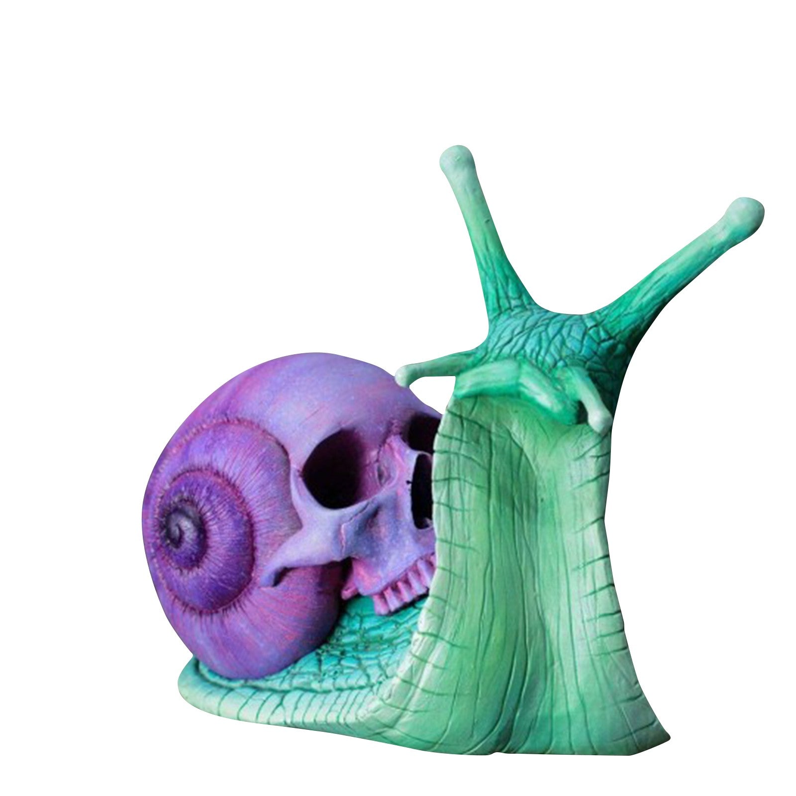 SNUGLUS Snail & Skull  Spooky Garden Figurine