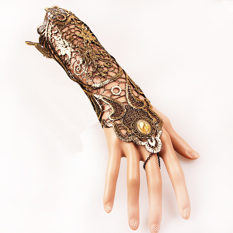 Vintage Gold Lace Glove