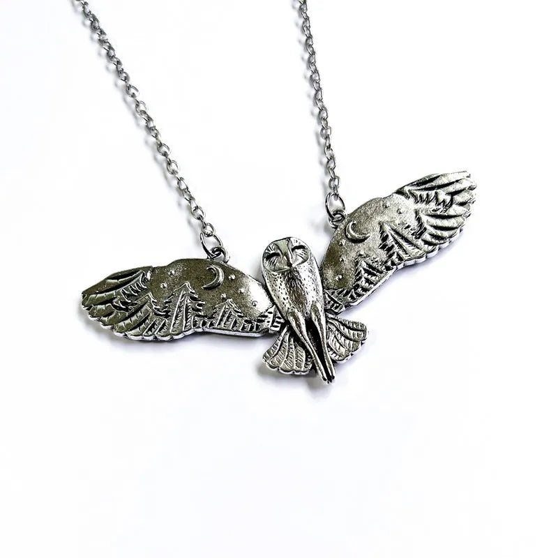 LIBERUM VOLATUS New Flying Owl  Necklace & Pendant