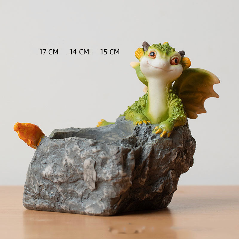 Miniature Dragon Figurines for Fairy Garden