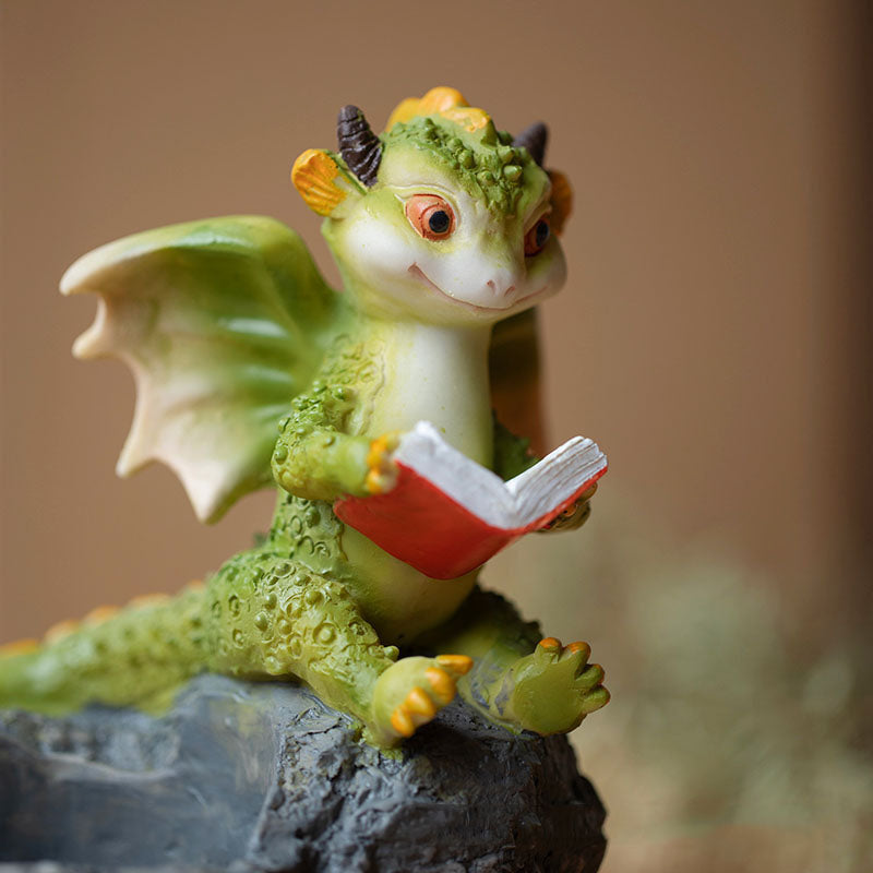 Miniature Dragon Figurines for Fairy Garden