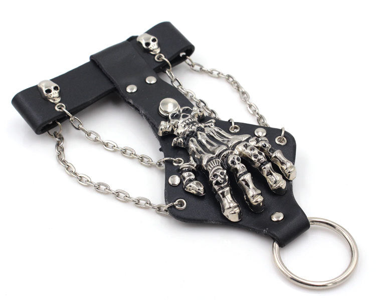 LADY GRIM  Finger Skull Claw Bracelet