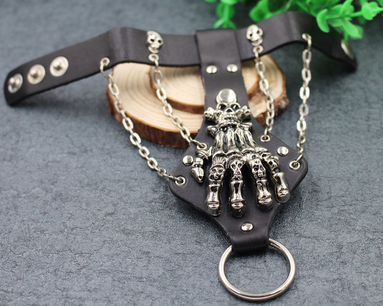 LADY GRIM  Finger Skull Claw Bracelet