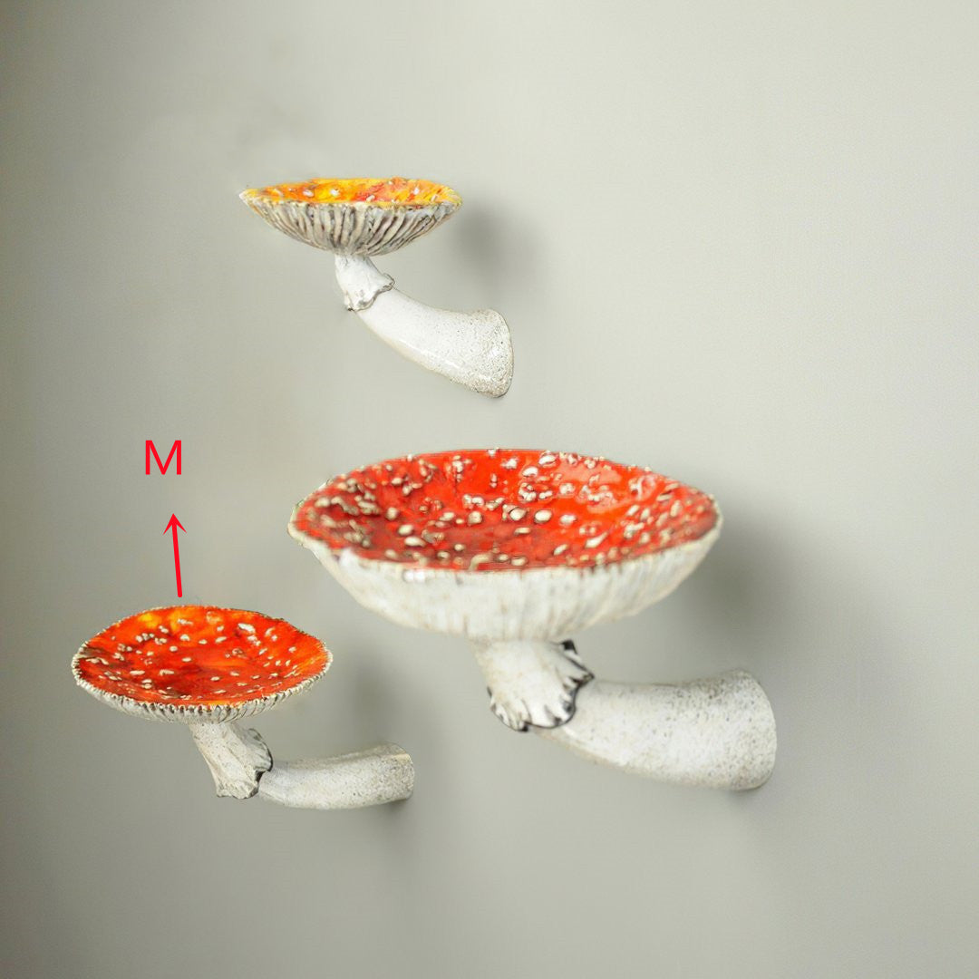 Mushroom Wall Rack Creative Shelf Decorations