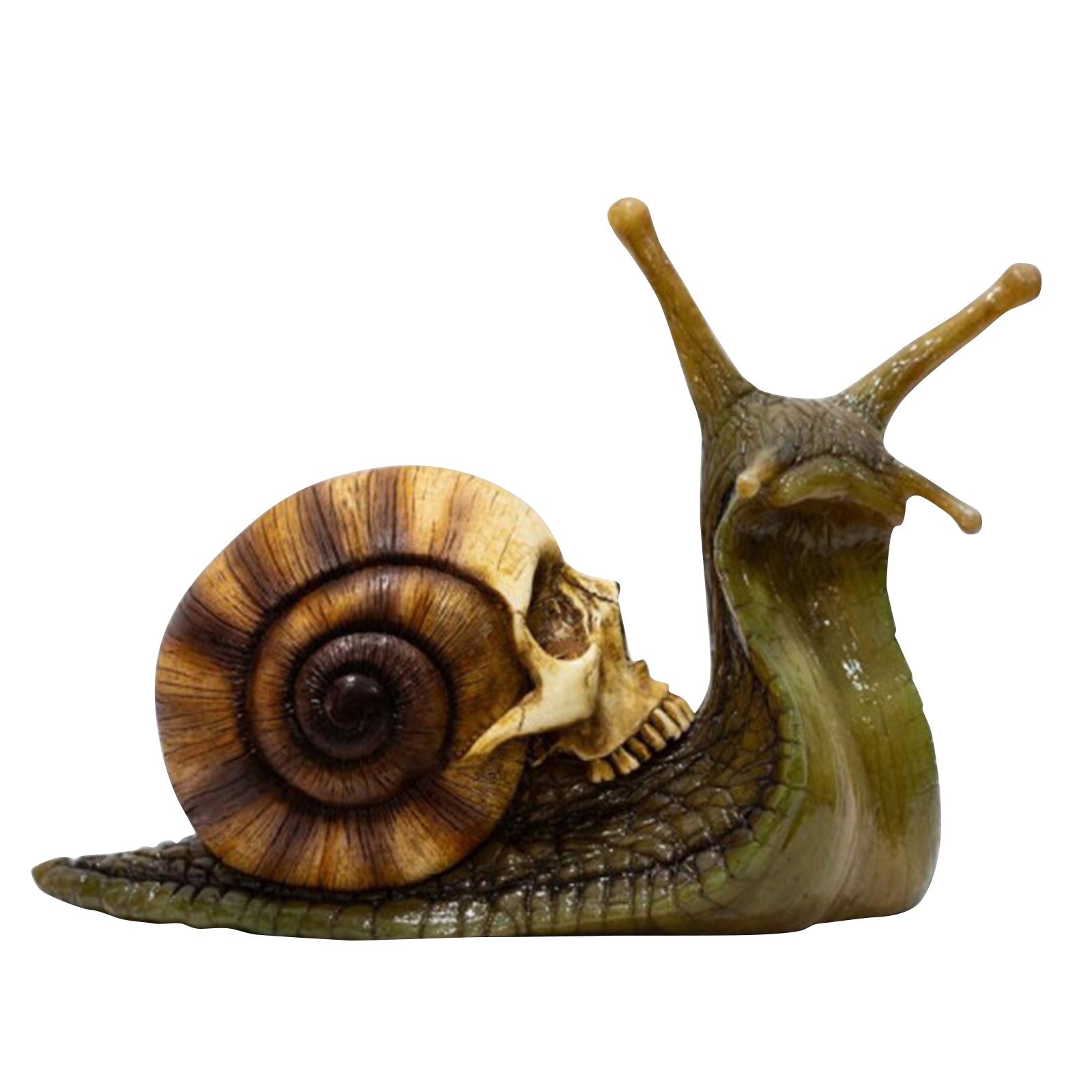 SNUGLUS Snail & Skull  Spooky Garden Figurine