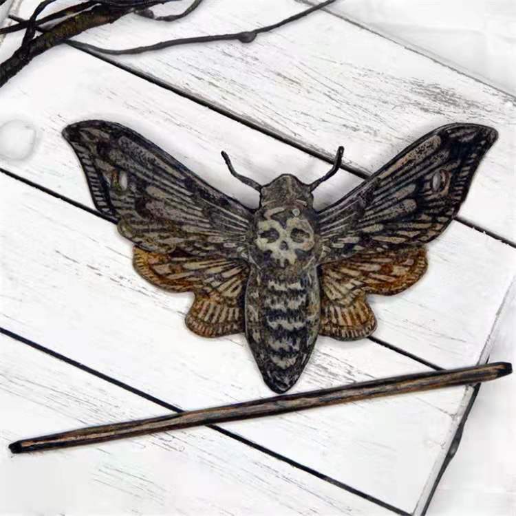 CLARICE Death Moth Hair Pin