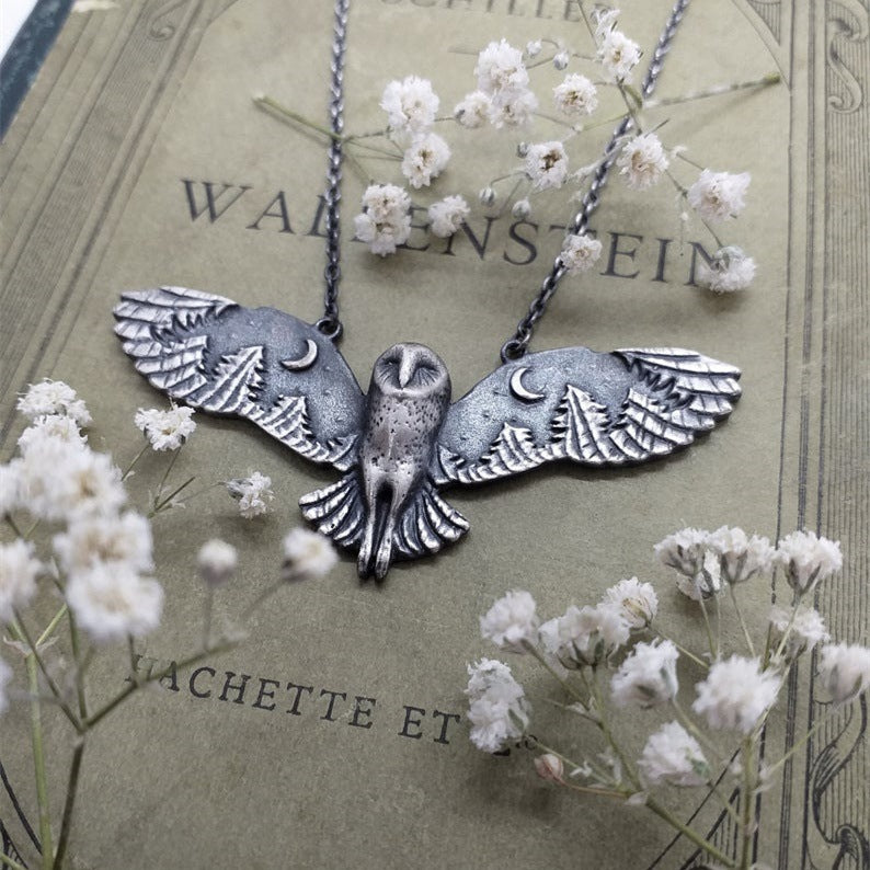 LIBERUM VOLATUS New Flying Owl  Necklace & Pendant