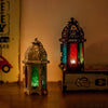 AMINA  Moroccan Glass Candle Lantern