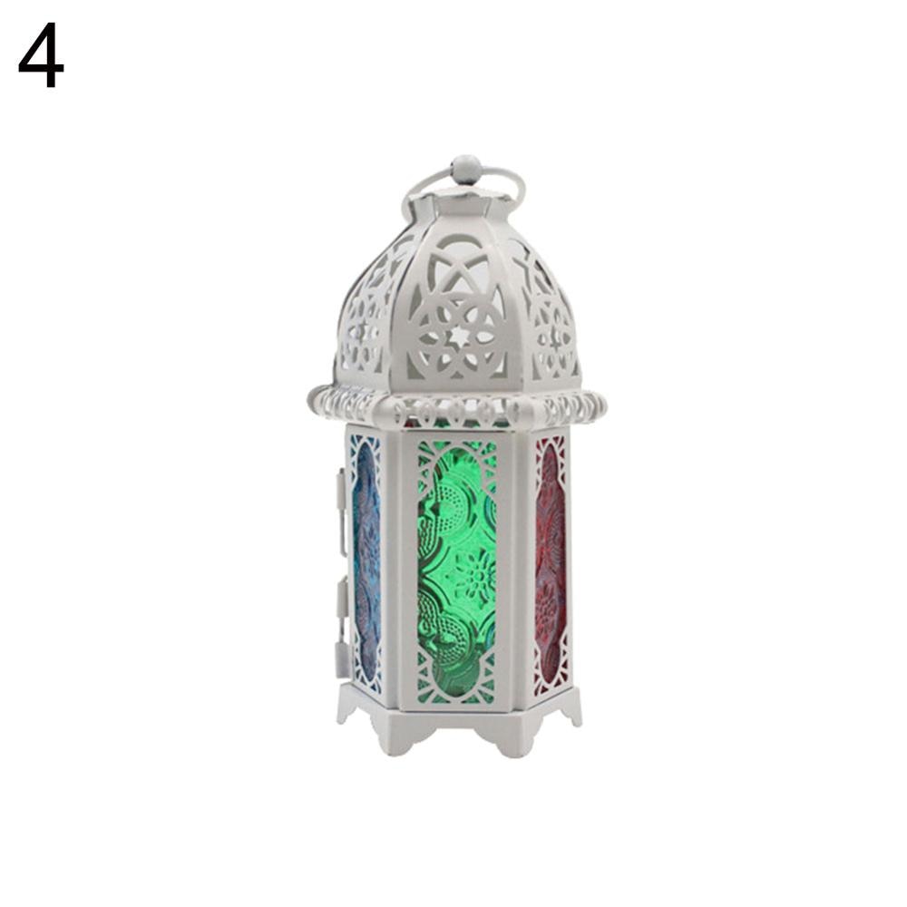 AMINA  Moroccan Glass Candle Lantern