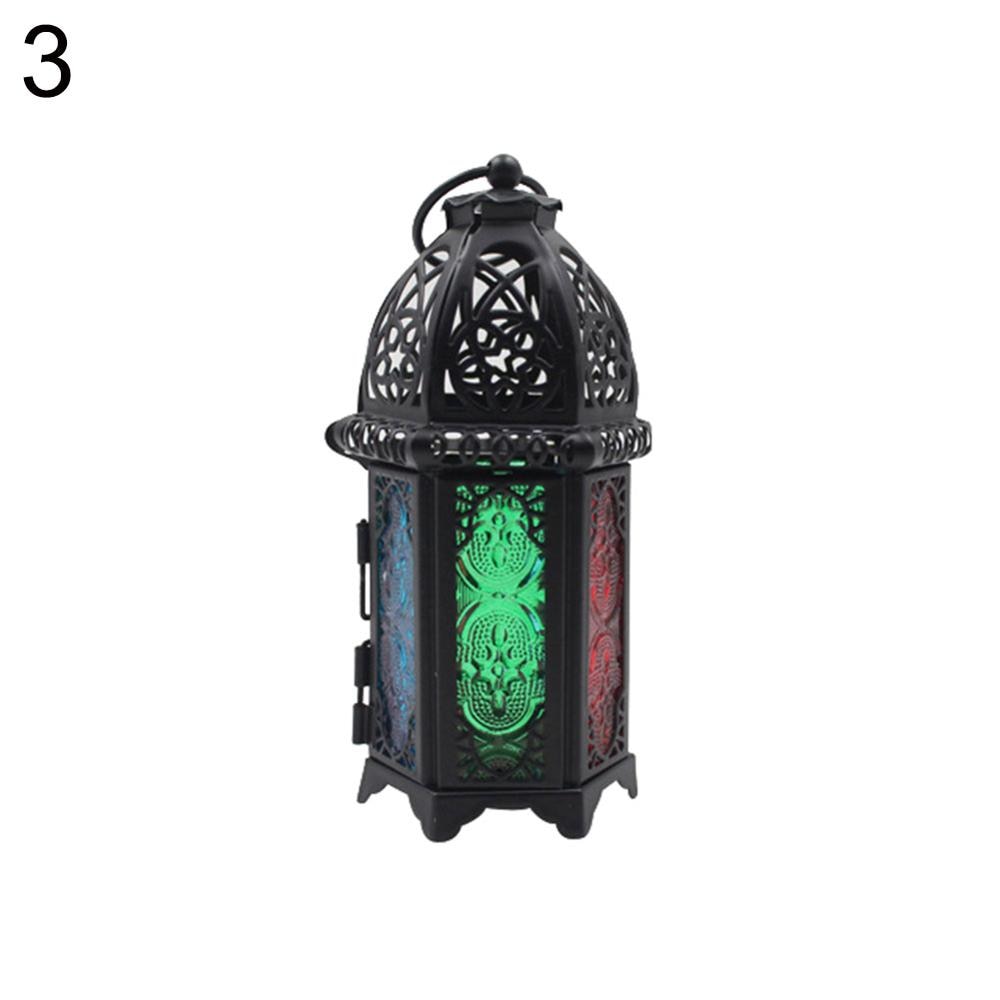 AMINA  Moroccan Glass Candle Lantern