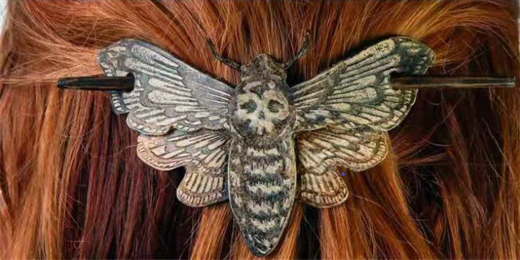 CLARICE Death Moth Hair Pin