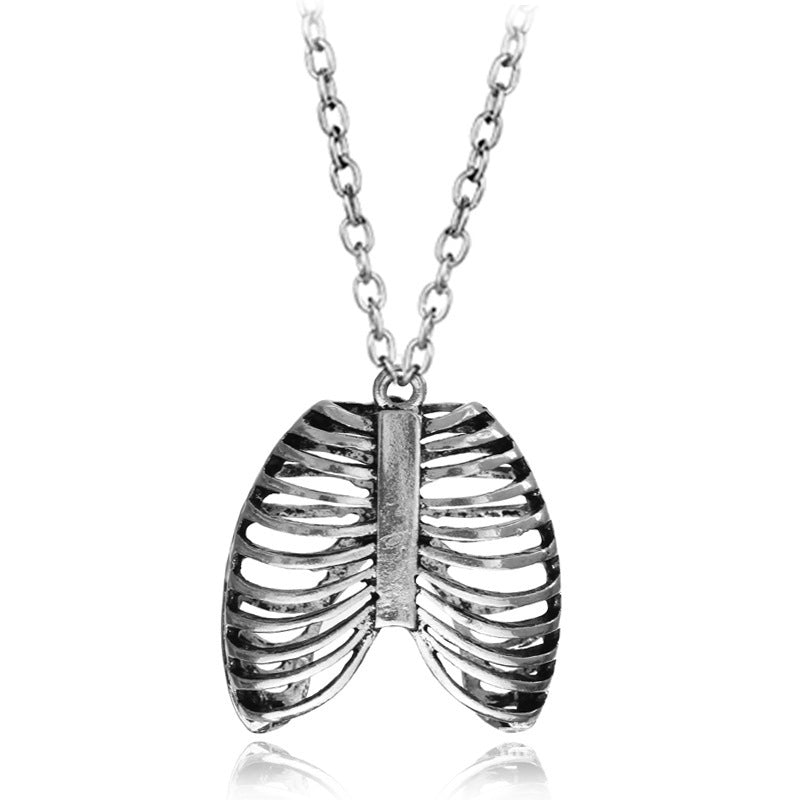 CAVEA Ribcage Shaped Punk Gothic Necklace