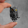 MORS NOCTUA New Punk Gothic Owl & Skull Pendant