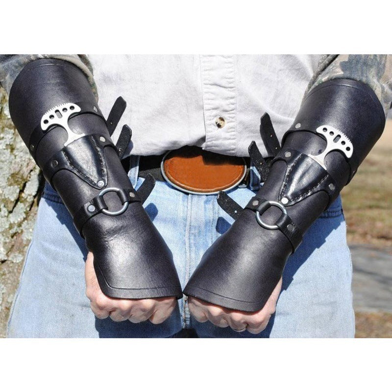 Medieval Steampunk Vintage Buckle Strap Gauntlets